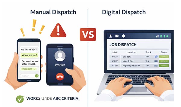 manual dispatch vs digital dispatch